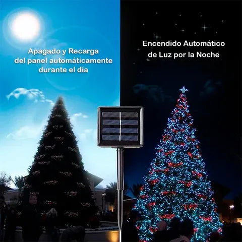Luces Solares Navideñas de hasta 30 Metros